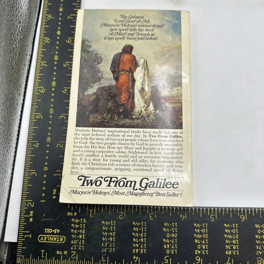 Two from Galilee. Marjorie Holmes 1974 Paperback A Love Story Of Mary And Joseph